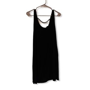 Black Flowy Tank Dress
